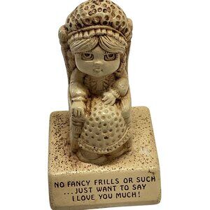Vintage 1974 Paula Figurine "No Fancy Frills Or Such" USA‎ Made W-389